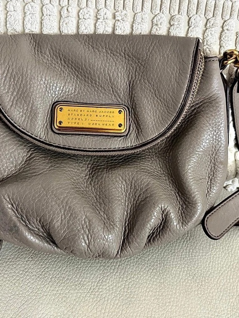 Marc by Marc Jacobs Classic Q Natasha Crossbody Bag Gray Crossbody Bag